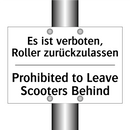 Es ist verboten, Roller zurückzulassen/.../ - Prohibited to Leave Scooters Behind/.../