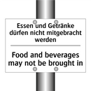 Essen und Getränke dürfen nicht /.../ - Food and beverages may not be /.../