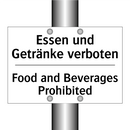 Essen und Getränke verboten - Food and Beverages Prohibited