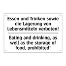 Essen und Trinken sowie die Lagerung /.../ - Eating and drinking, as well as /.../