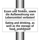 Essen und Trinken, sowie die Aufbewahrung /.../ - Eating and drinking, as well as /.../