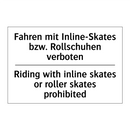 Fahren mit Inline-Skates bzw. /.../ - Riding with inline skates or roller /.../