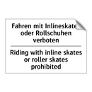 Fahren mit Inlineskates oder Rollschuhen /.../ - Riding with inline skates or roller /.../