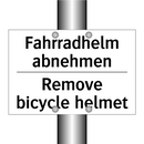 Fahrradhelm abnehmen - Remove bicycle helmet