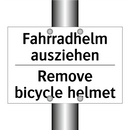 Fahrradhelm ausziehen - Remove bicycle helmet