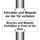 Fahrräder und Mopeds vor der Tür /.../ - Bicycles and Mopeds Forbidden /.../