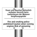 Feuer und Rauchen polizeilich /.../ - Fire and smoking police prohibited /.../