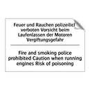 Feuer und Rauchen polizeilich /.../ - Fire and smoking police prohibited /.../