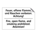 Feuer, offene Flamme und Rauchen /.../ - Fire, open flame, and smoking /.../