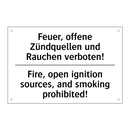 Feuer, offene Zündquellen und /.../ - Fire, open ignition sources, and /.../