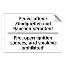 Feuer, offene Zündquellen und /.../ - Fire, open ignition sources, and /.../