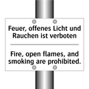 Feuer, offenes Licht und Rauchen /.../ - Fire, open flames, and smoking /.../