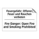 Feuergefahr: Offenes Feuer und /.../ - Fire Danger: Open Fire and Smoking /.../