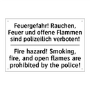 Feuergefahr! Rauchen, Feuer und /.../ - Fire hazard! Smoking, fire, and /.../