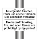 Feuergefahr! Rauchen, Feuer und /.../ - Fire hazard! Smoking, fire, and /.../