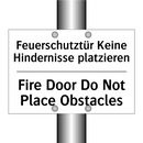 Feuerschutztür Keine Hindernisse /.../ - Fire Door Do Not Place Obstacles/.../
