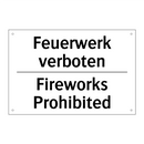 Feuerwerk verboten - Fireworks Prohibited