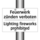 Feuerwerk zünden verboten - Lighting fireworks prohibited
