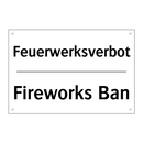 Feuerwerksverbot - Fireworks Ban