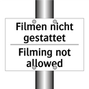 Filmen nicht gestattet - Filming not allowed