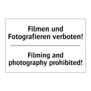Filmen und Fotografieren verboten!/.../ - Filming and photography prohibited!/.../