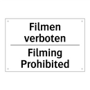 Filmen verboten - Filming Prohibited
