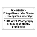 FKK-BEREICH Fotografieren oder /.../ - NUDE AREA Photography or filming /.../