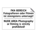 FKK-BEREICH Fotografieren oder /.../ - NUDE AREA Photography or filming /.../