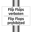 Flip Flops verboten - Flip Flops prohibited
