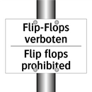 Flip-Flops verboten - Flip flops prohibited