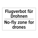 Flugverbot für Drohnen - No-fly zone for drones