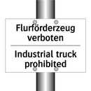 Flurförderzeug verboten - Industrial truck prohibited
