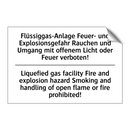 Flüssiggas-Anlage Feuer- und Explosionsgefahr /.../ - Liquefied gas facility Fire and /.../