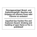 Flüssiggasanlage! Brand- und Explosionsgefahr. /.../ - Liquefied Gas Facility! Fire and /.../