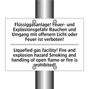 Flüssiggasanlage! Feuer- und Explosionsgefahr /.../ - Liquefied gas facility! Fire and /.../