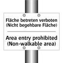 Fläche betreten verboten (Nicht /.../ - Area entry prohibited (Non-walkable /.../