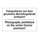 Fotografieren auf dem gesamten /.../ - Photography prohibited on the /.../