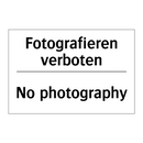 Fotografieren verboten - No photography