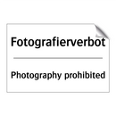 Fotografierverbot - Photography prohibited