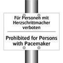 Für Personen mit Herzschrittmacher /.../ - Prohibited for Persons with Pacemaker/.../