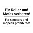 Für Roller und Mofas verboten! - For scooters and mopeds prohibited!/.../