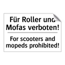 Für Roller und Mofas verboten! - For scooters and mopeds prohibited!/.../