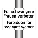 Für schwangere Frauen verboten - Forbidden for pregnant women