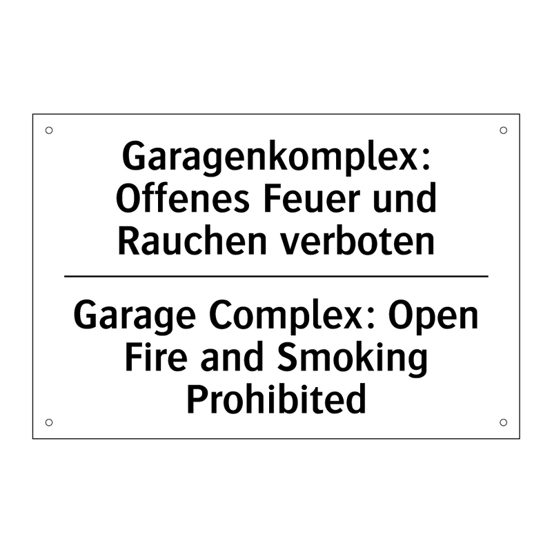Garagenkomplex: Offenes Feuer /.../ - Garage Complex: Open Fire and /.../