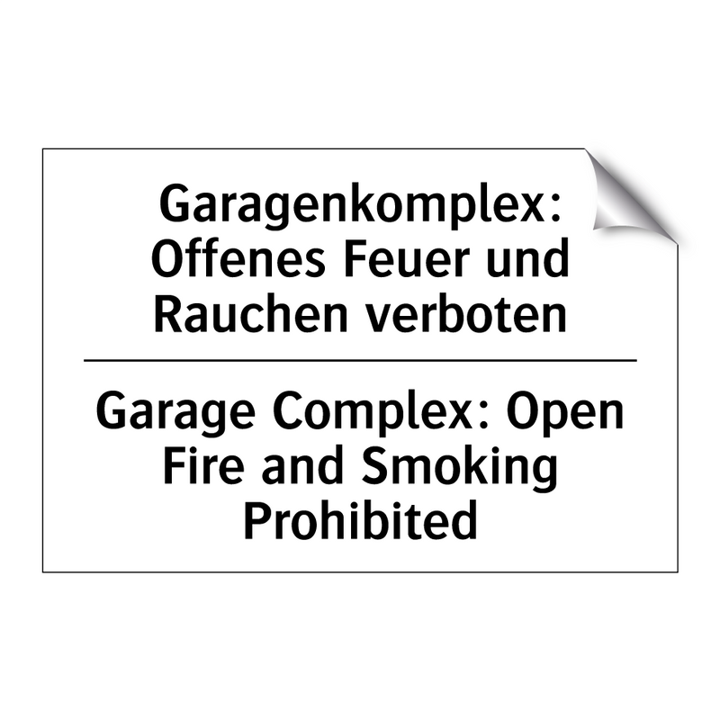 Garagenkomplex: Offenes Feuer /.../ - Garage Complex: Open Fire and /.../