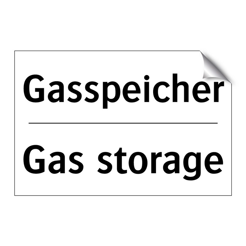 Gasspeicher - Gas storage