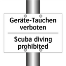 Geräte-Tauchen verboten - Scuba diving prohibited