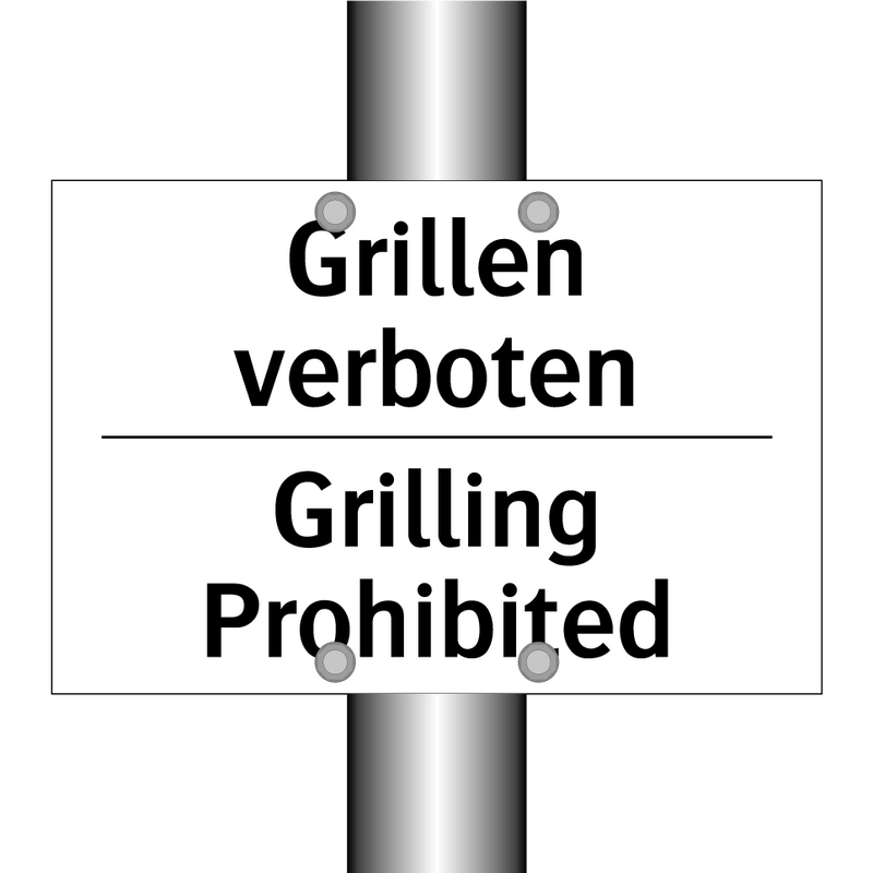 Grillen verboten - Grilling Prohibited