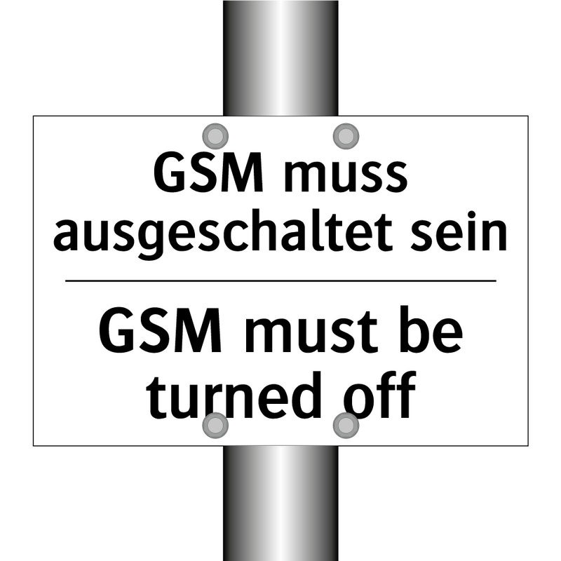 GSM muss ausgeschaltet sein - GSM must be turned off