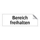 Bereich freihalten